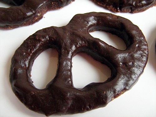 Chocolate pretzel